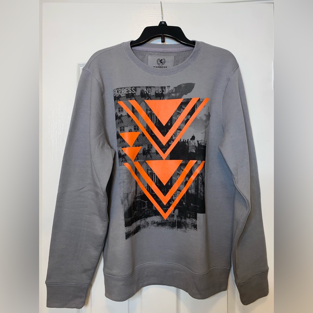 Gray, Medium, Express sweater.